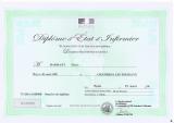 Aperçu du diplôme d'État d'infirmier de Pierre Harmant